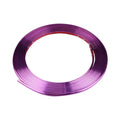 Purple metallic wheel trim sticker roll for vehicle hub decoration and protection