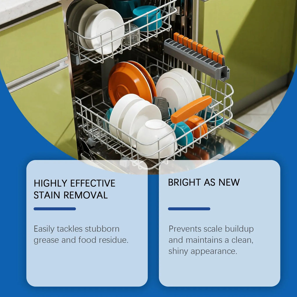 237mL dishwasher cleaner aid bottle for removing stains and oil from plates and kitchenware