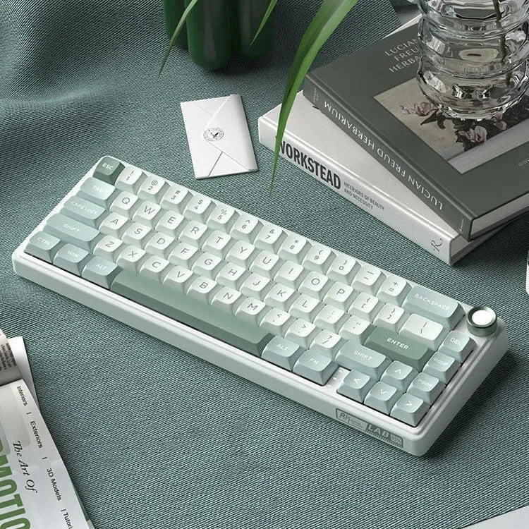 Wireless Bluetooth mechanical keyboard with RGB backlighting in multiple colour and switch configurations