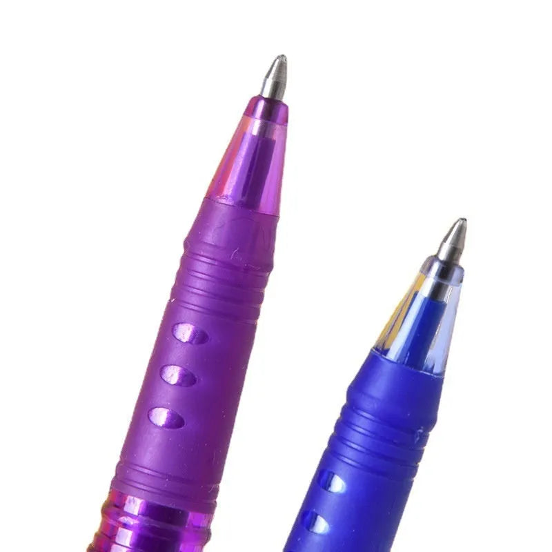Hot erasable gel pen with plastic shell and stainless steel nib in 0.5mm or 0.7mm tip options