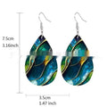 Acrylic flat branch knot drop earrings with personality style design