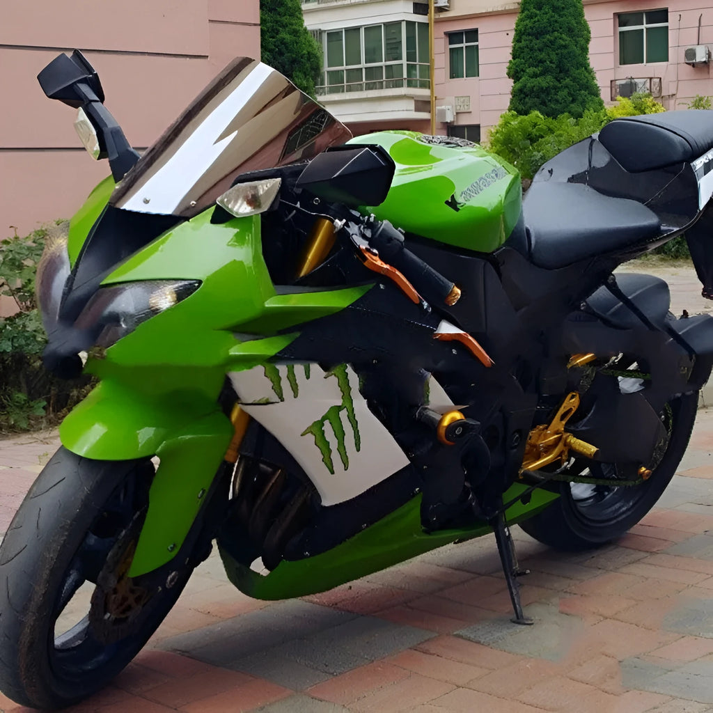 Kawasaki motorcycle replacement windscreen in blue or brown tint for ZX-6R and ZX-10R models