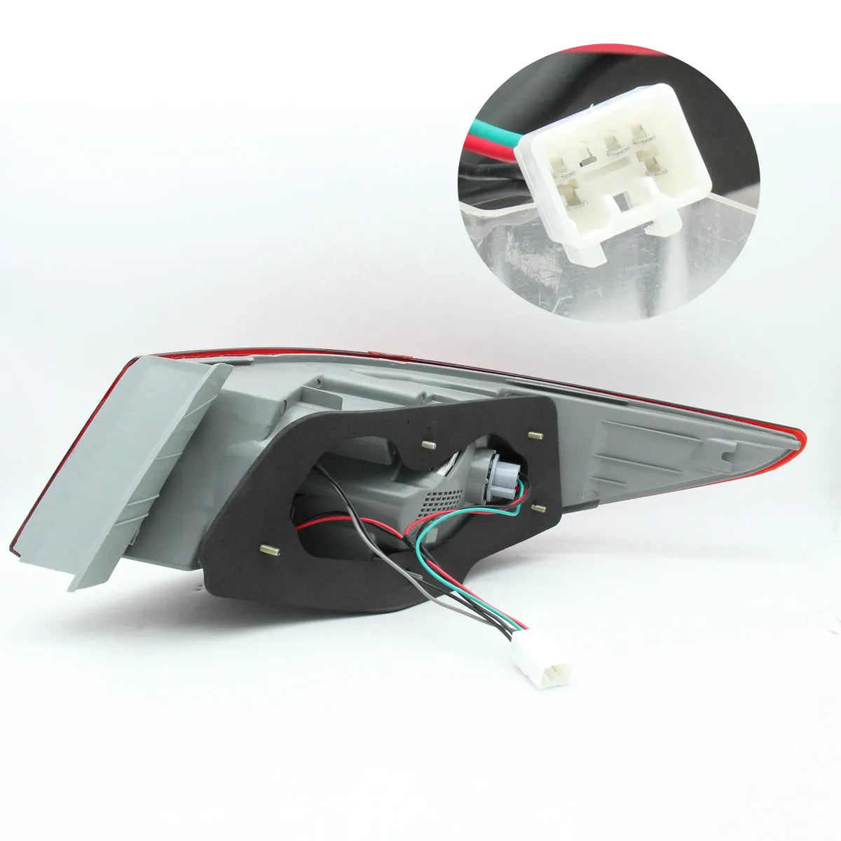 Hyundai Sonata 2011-2014 outer tail light assembly replacement unit in red.