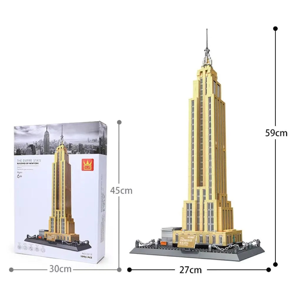 Wange small particle building blocks set with over 800 pieces for world landmark model construction