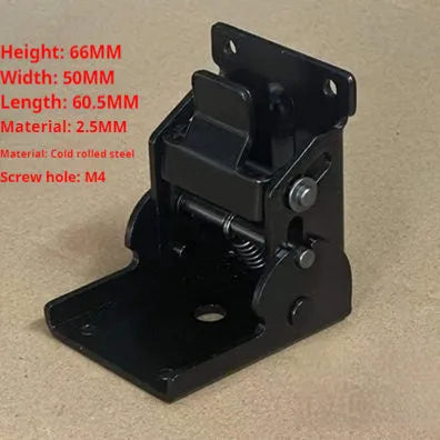 Furniture foot folding hinge with electroplated finish for cabinet doors