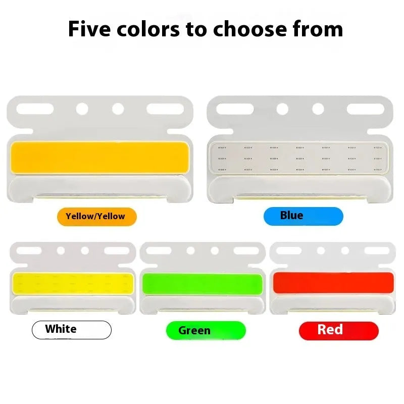 Waterproof aluminium alloy truck side light with super bright COB LED, for 12V or 24V vehicles.