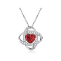 Heart shape copper necklace with Tibetan silver purity plating in multiple colour options