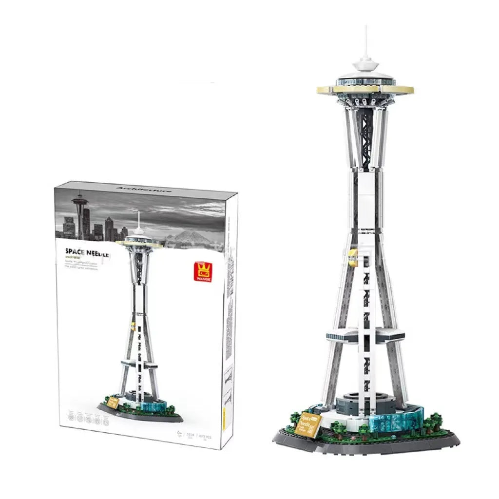 Wange small particle building blocks set with over 800 pieces for world landmark model construction