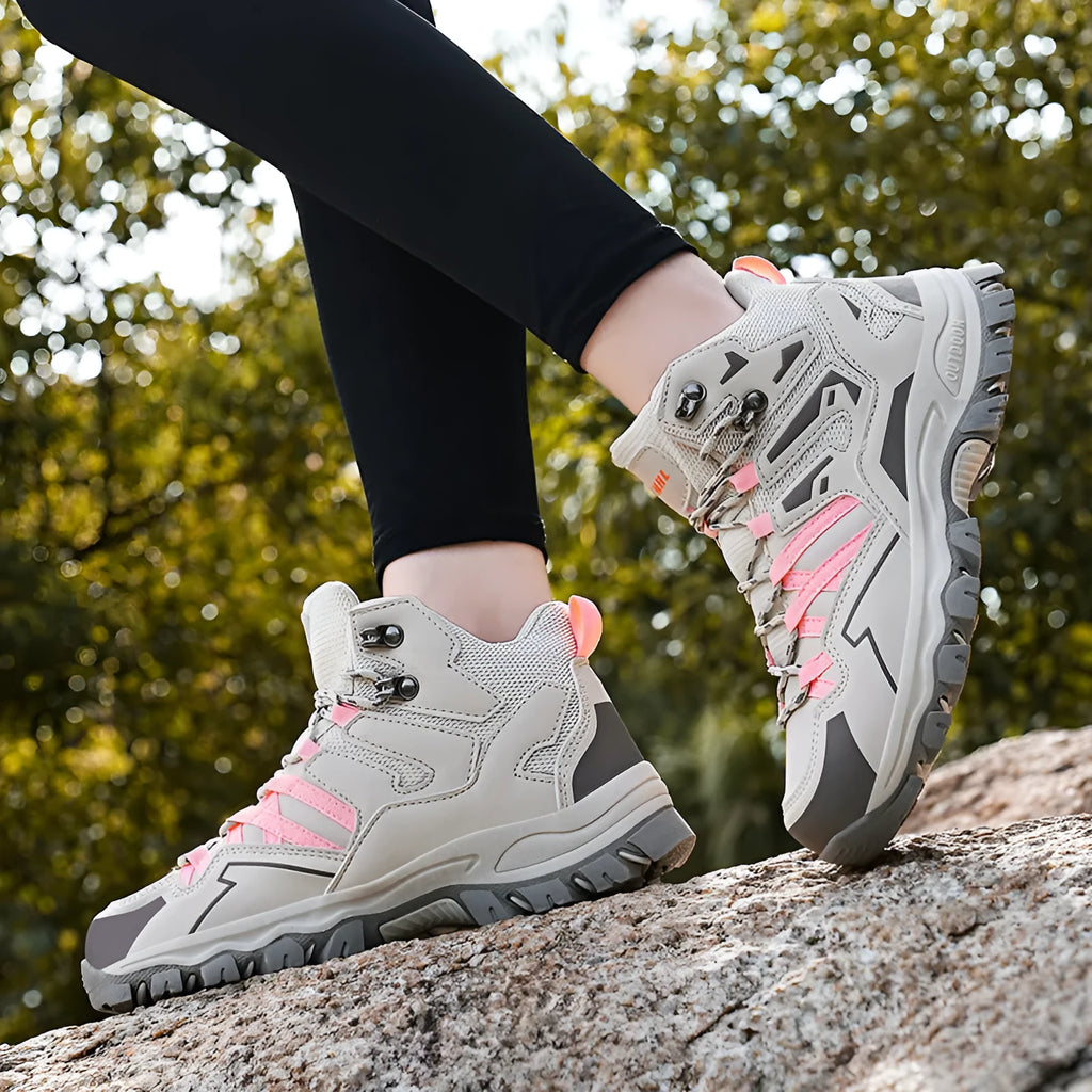 Low-top hiking sneakers with flannel upper and natural rubber outsole in multiple colour options