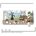 Oversized desk mat for laptop and computer with colourful designs in multiple size options