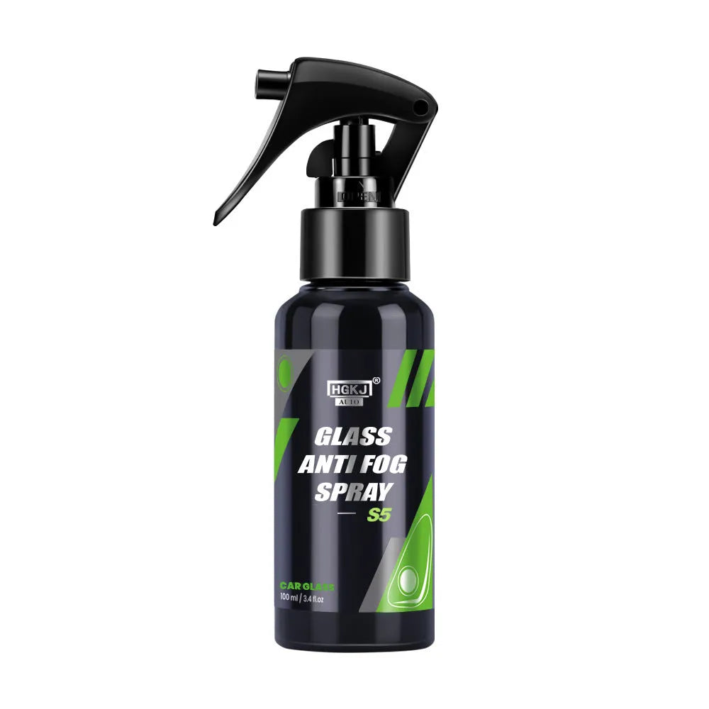Car glass antifogging spray bottle for windscreen and window condensation prevention