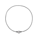Minimalist S925 sterling silver clavicle necklace for women on a model.