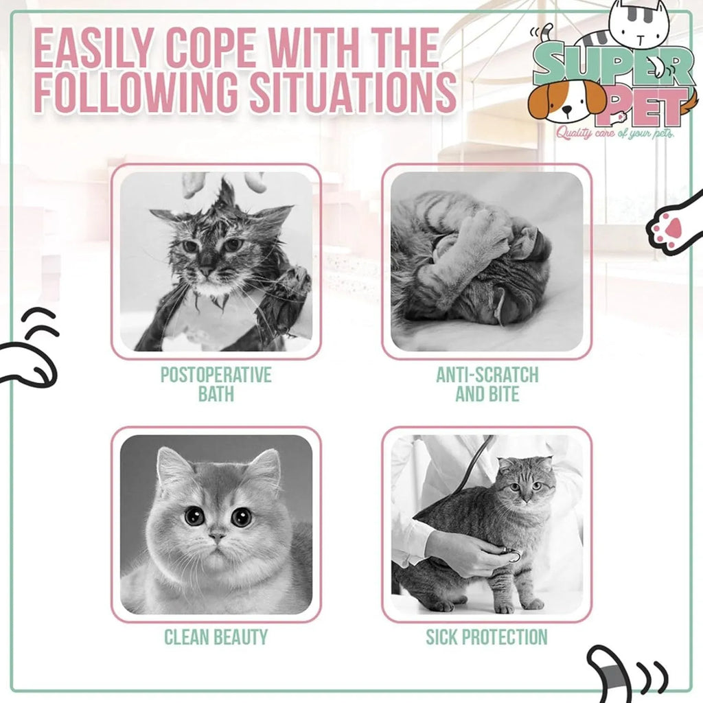Soft bee design cat cone collar with adjustable Velcro closure for pet protection