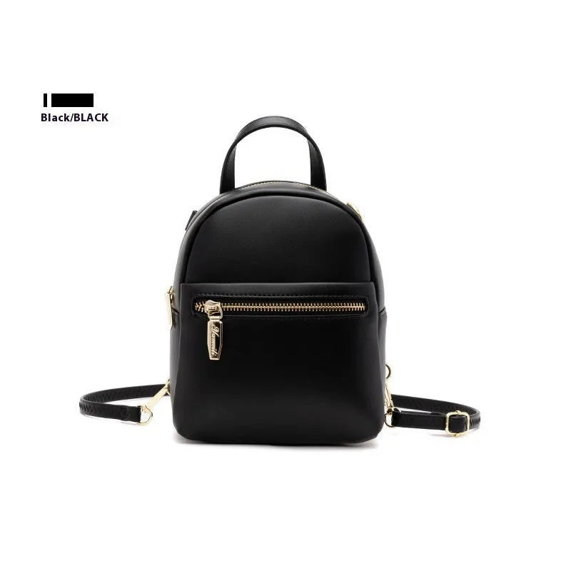 Soft PU mini backpack in street-trend style, shown in one of six available colours.