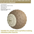 Oil Fruit Green and Caramel Mocha coloured massage balls for cold and hot compress therapy