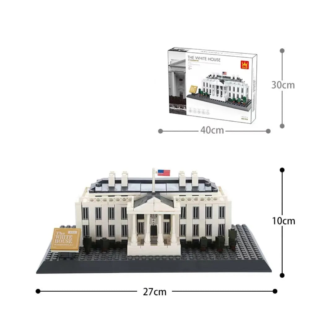 Wange small particle building blocks set with over 800 pieces for world landmark model construction