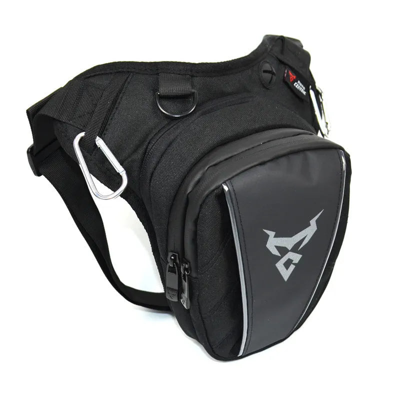 Motorcycle crossbody leg bag in 1200D Oxford cloth with 29cm dimensions