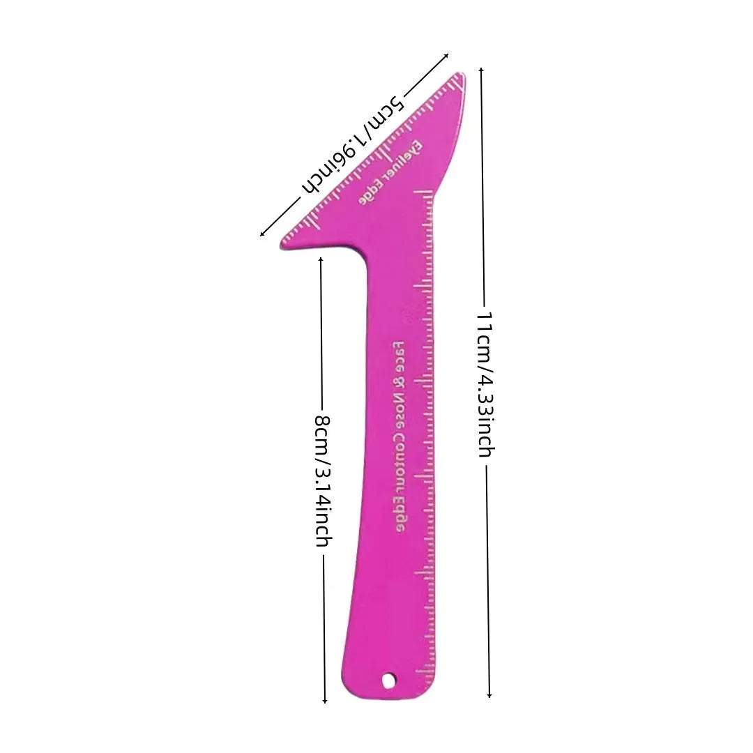 3-in-1 reusable eyeliner stencil tool for hooded eyes, winged liner and contour makeup application