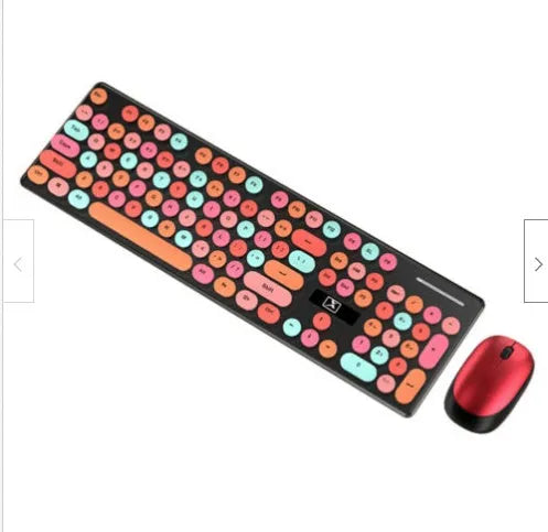 Xinmeng N620 wireless keyboard and mouse set in vibrant yellow with backlit keys