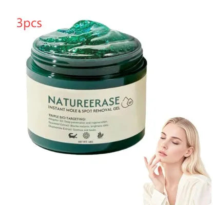 Natureerase Instant Mole Spot Removal Gel in 45g tube for facial skin blemish treatment