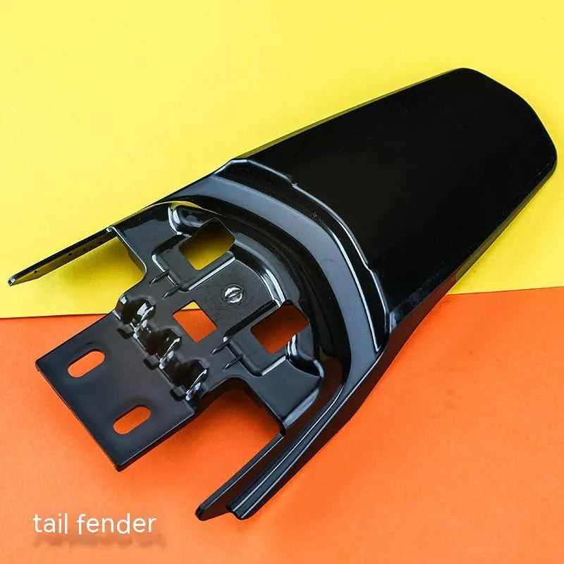Carbon fibre lengthened rear tail mudguard for Light Bee electric off-road bicycle