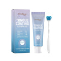 50g tongue coating cleaning gel tube with tongue brush for oral hygiene