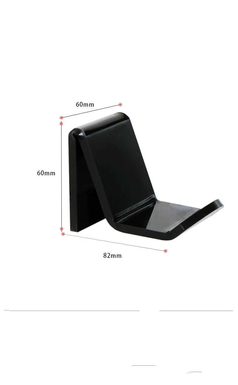 A universal plastic wall mount bracket for game controllers, shown in black, white, and transparent colour options.