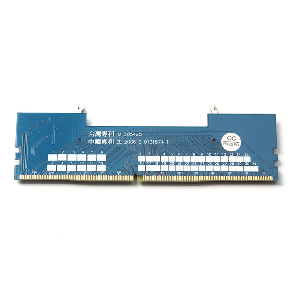 DDR4 laptop to desktop adapter card converting SO-DIMM memory to DIMM desktop slot