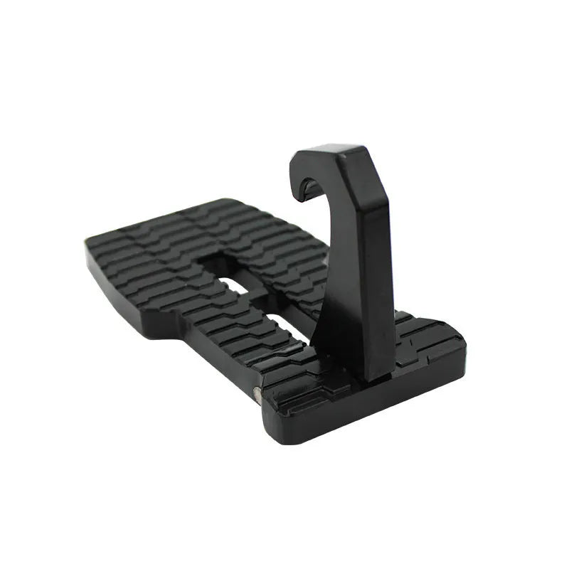 Foldable aluminium car side door auxiliary ladder pedal for roof rack access