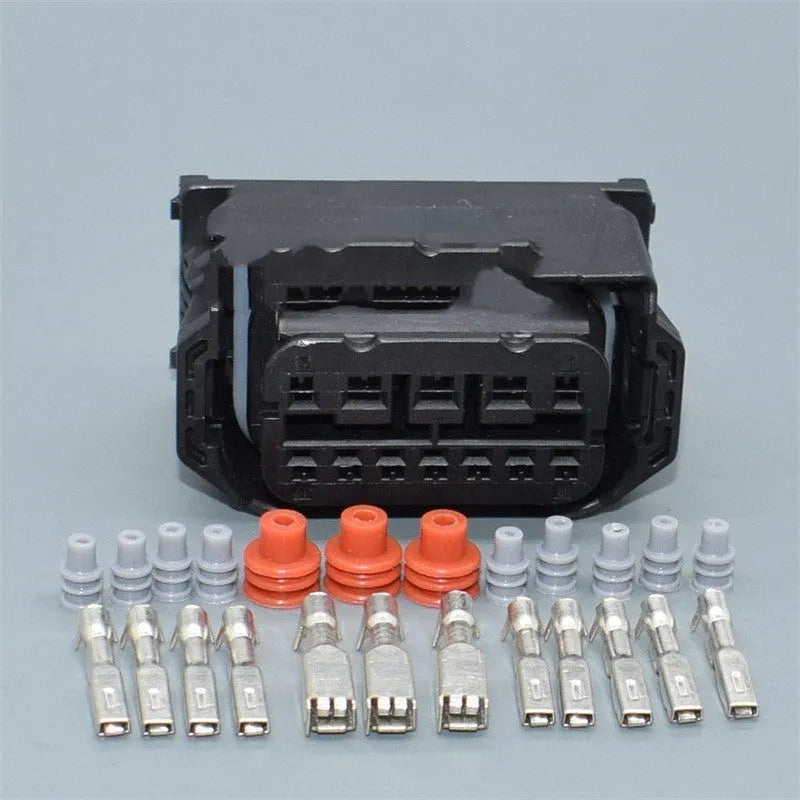Black BMW headlight line speed plug DJ7121W-1.5 2.8-21 connector for X1 E90 E92