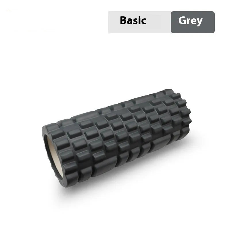 EVA foam roller for fitness in black, grey, pink, sky blue or light purple colours