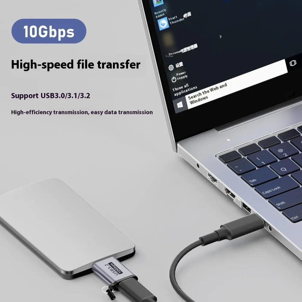 USB AM male to Micro-B male adapter connector for hard drives and phones