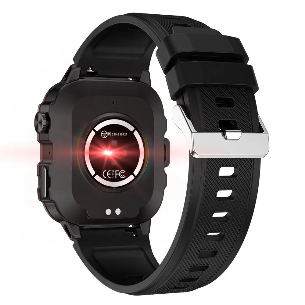 QX11 Smart Bluetooth Watch with TFT screen and zinc alloy case on a wrist.