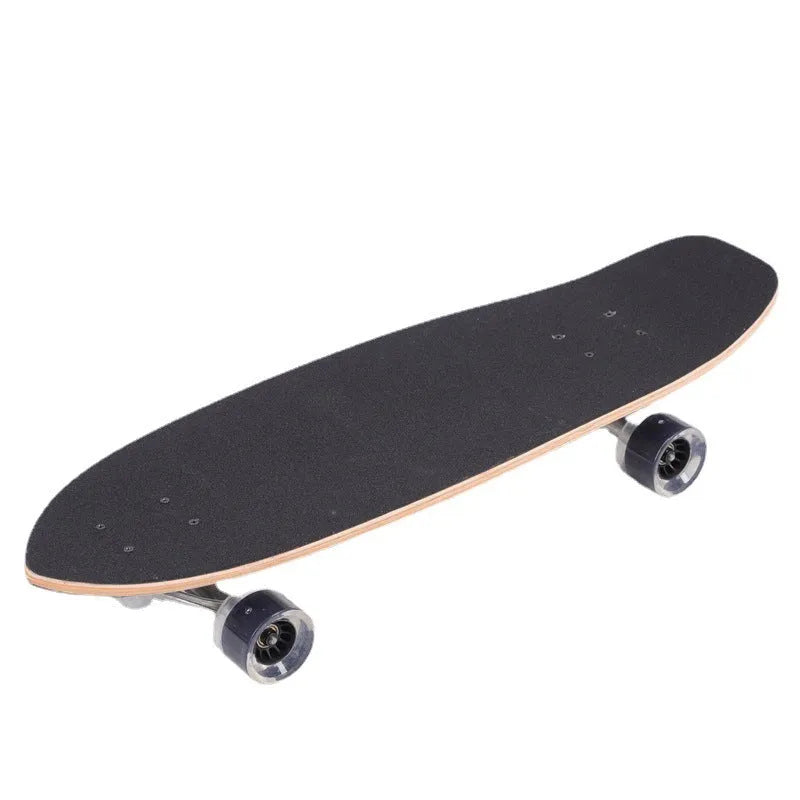 White maple wood street scooter with 31-inch deck for urban riding