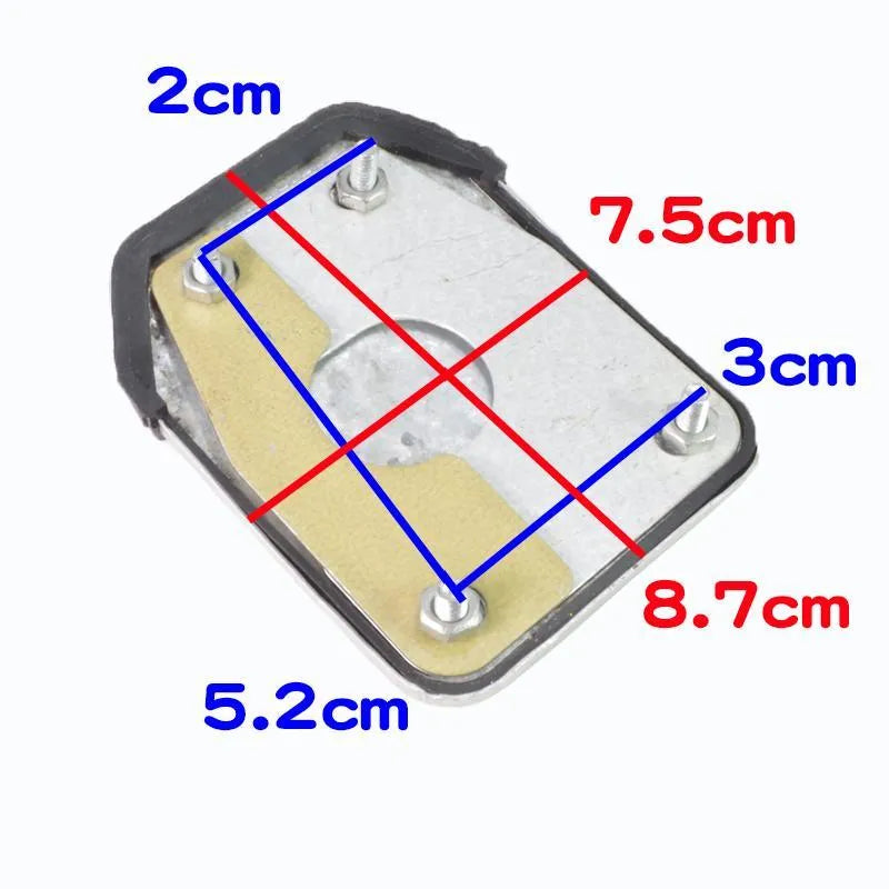 Metal motorcycle brake pedal skid plate footrest in multiple style options