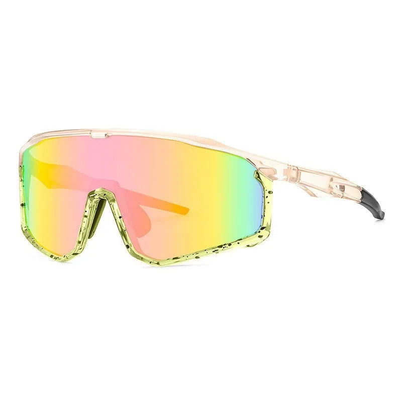 Colourful full-frame mountaineering goggles for climbing and snow sports, showing sample colour options.