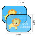 Electrostatic adsorption car sunshade pair for vehicle side windows in nylon mesh