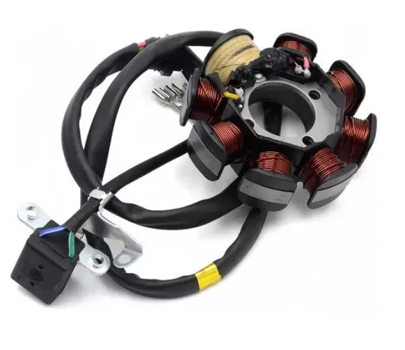 Black stator coil for single cylinder motorcycle magnetic motors model K079-1019