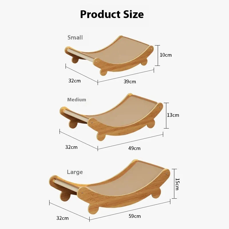 Full sisal cat scratch board U-shaped recliner lounge chair nest in pastoral style with sisal texture for claw care