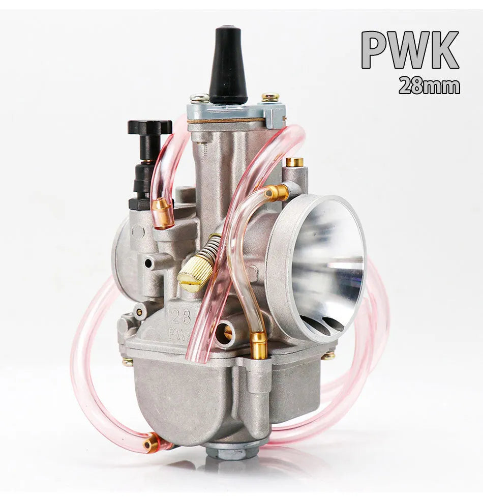 PWK sandblasted motorcycle carburetor upgrade kit in colour box packaging for KR150 KSR modification