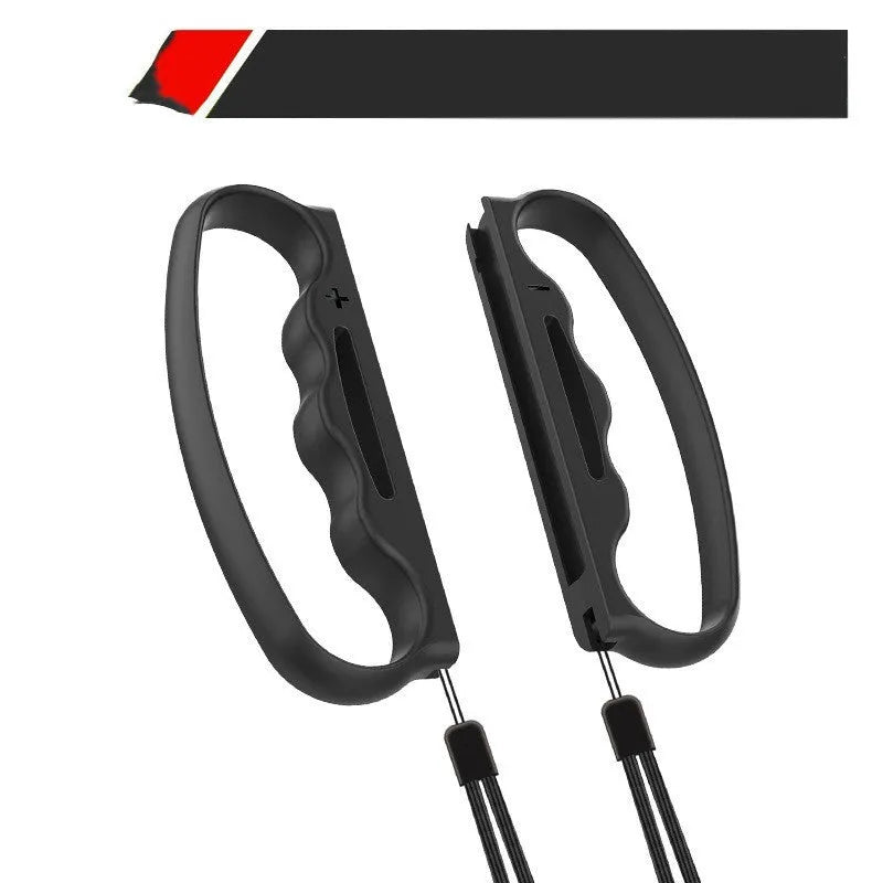 Joy-Con game controller hand grip with safety rope for boxing games