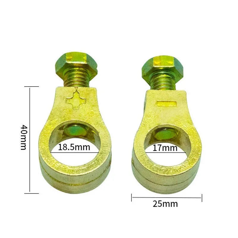 Pure copper car battery clamp with patented design for terminal connection.