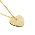 Women's geometric heart-shaped titanium steel necklace with simple chain in colour KN25736-Z