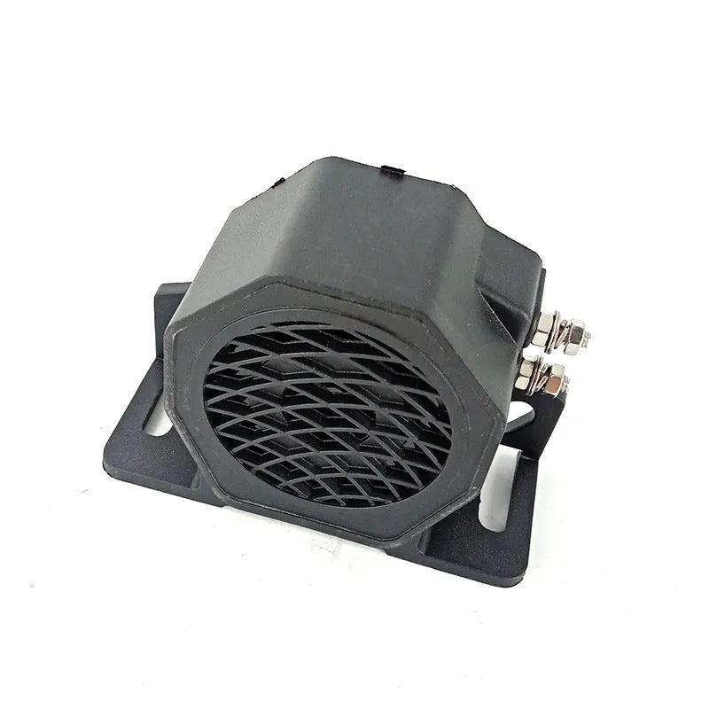 Black GQ-208A reversing horn for vehicle safety with 12-80V voltage range