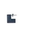 925 sterling silver geometric square earrings ring with oxidation black finish