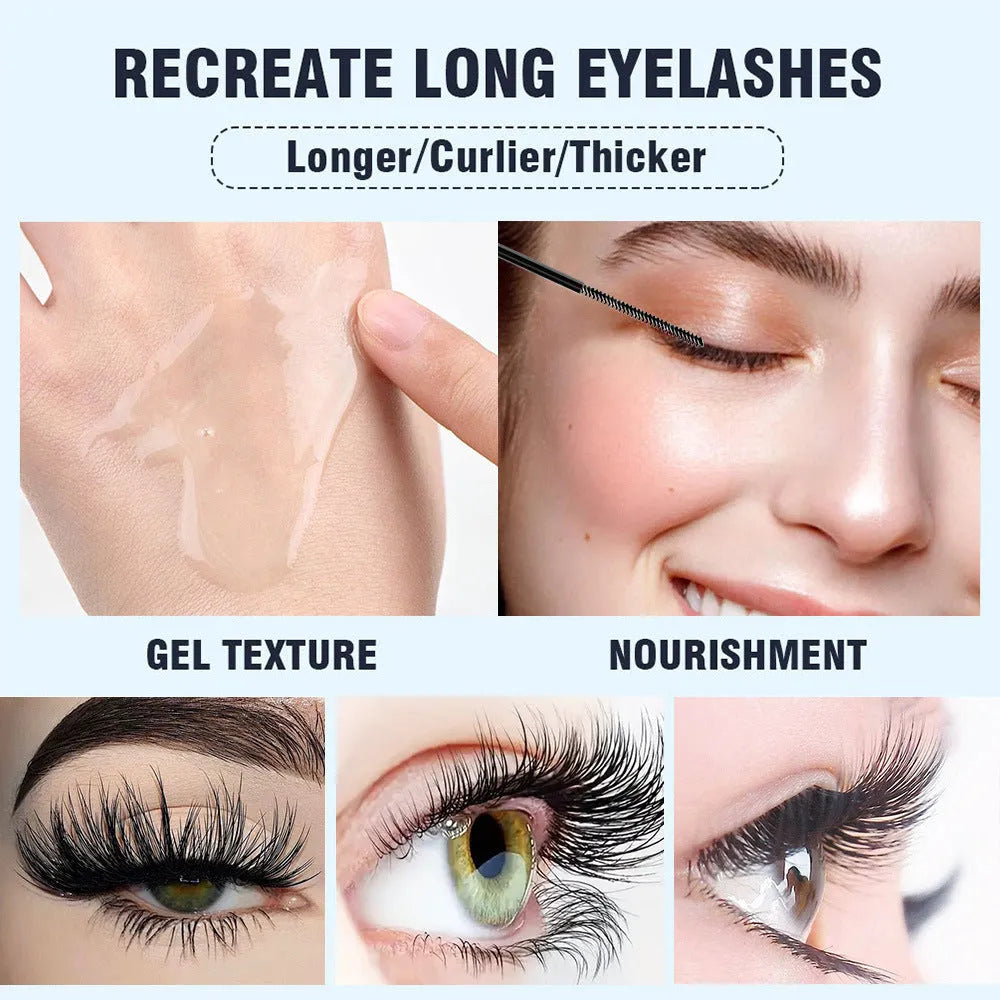 White eyelash growth liquid for thicker repair and longer natural lashes in standard specifications