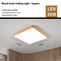 Modern square iron art LED ceiling light with dimmable and multi-colour lighting modes.