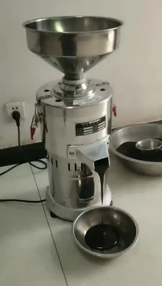 Small stainless steel electric sesame paste grinding machine with 100mm wheel