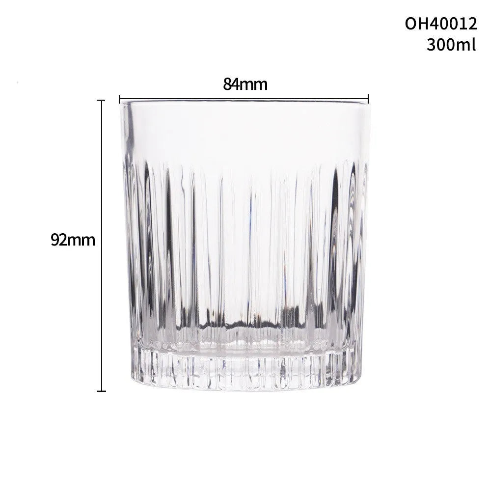 Thick bottom crystal whiskey shot glass in selected colour with 301-400ml capacity