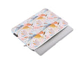 White PU leather waterproof laptop inner bag shown in 14-inch size